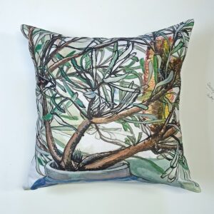 Banksia Spinulosa in Vase Cushion